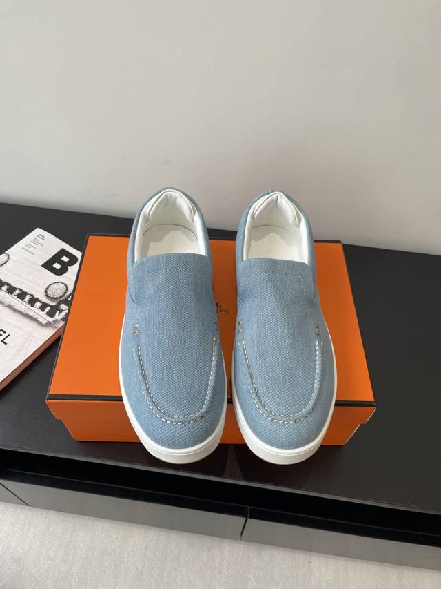 Purchasing-Level Men's Herm S Hermes 25Ss Early Spring New Kiddy Rabbit Slip-On