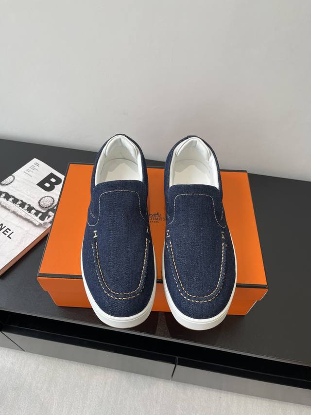 Purchasing-Level Men's Herm S Hermes 25Ss Early Spring New Kiddy Rabbit Slip-On