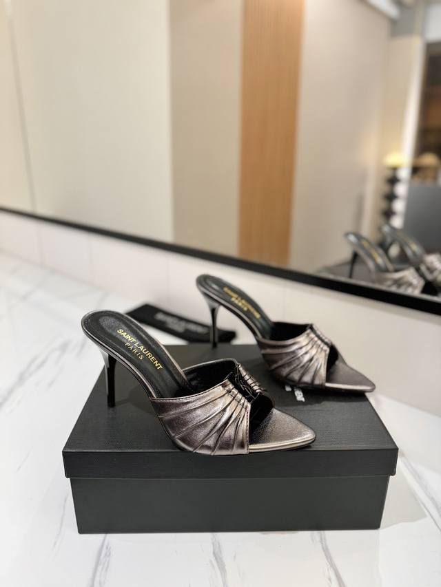Ex-Factory Pricepp Ysl Saint Laurent* Summer New Arrival Metal Head Elegant High