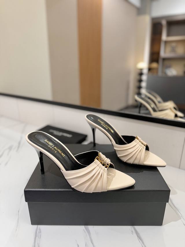Ex-Factory Pricepp Ysl Saint Laurent* Summer New Arrival Metal Head Elegant High