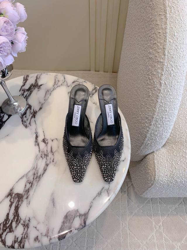 Factory Price P Jimmy Cho* New Rhinestone Mesh Fairy High Heels Rhinestones Supe