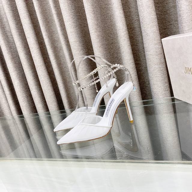 jimmy Choo Jimmy Choo Mesh With Rhinestones New Style Decoration Generous And