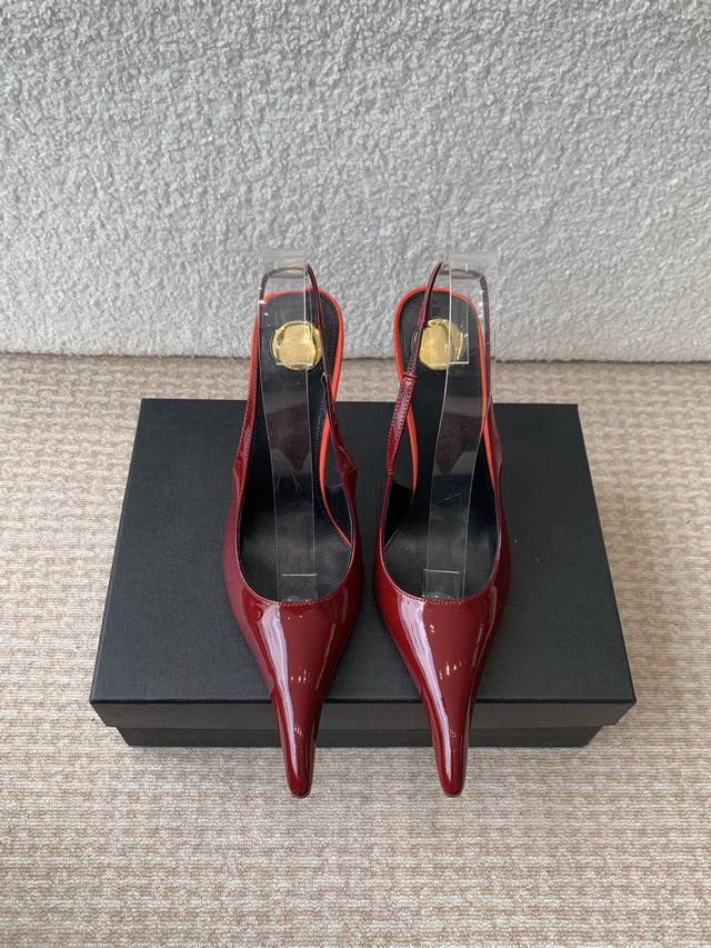 saint Laurent Saint Laurent Catwalk Style Super Pointed High Heels Catwalk St