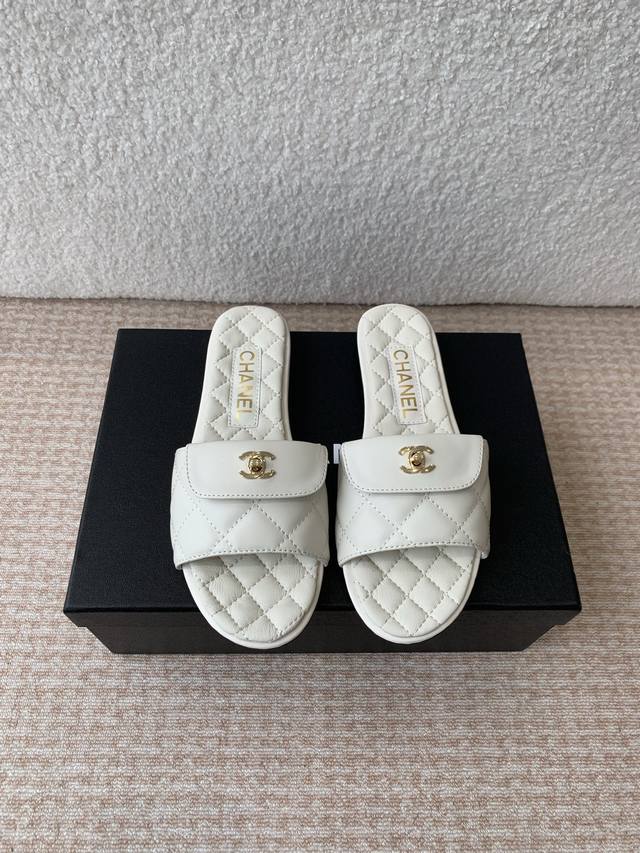 chanel Chanel 25Ss Spring And Summer New Holiday Sheepskin Slippers A Brand N