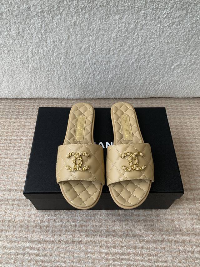 chanel Chanel 25Ss Spring And Summer New Holiday Sheepskin Slippers A Brand N
