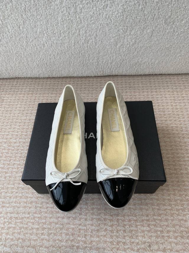 chanel Chanel 25Ss Spring And Summer Ballet Shoes With Embroidered Toe Cap Ar