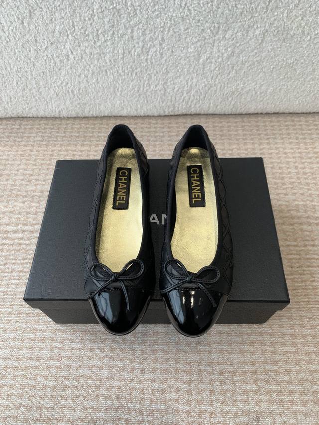 chanel Chanel 25Ss Spring And Summer Ballet Shoes With Embroidered Toe Cap Ar