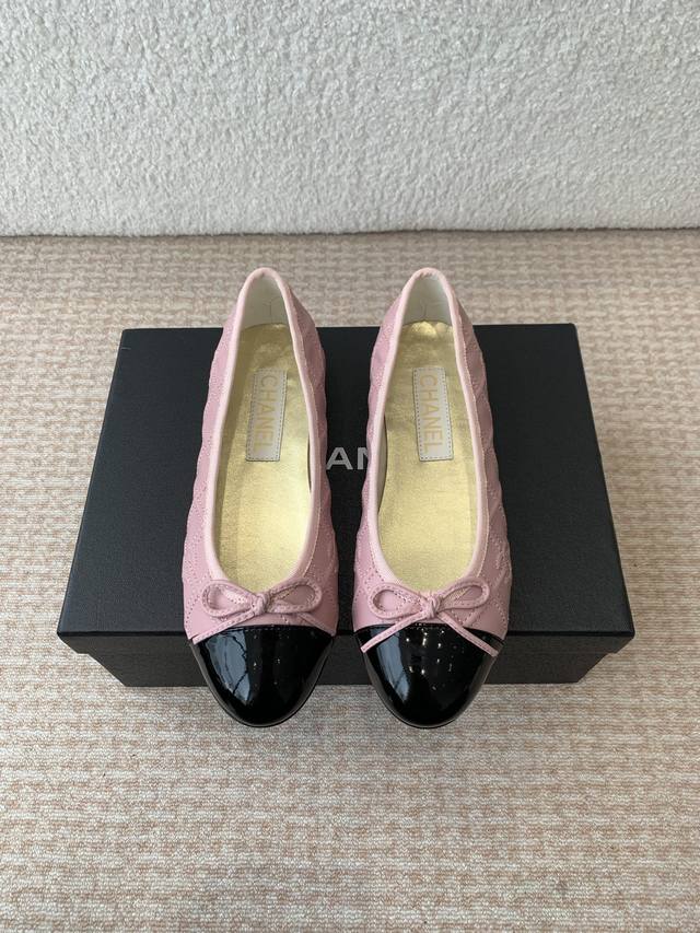 chanel Chanel 25Ss Spring And Summer Ballet Shoes With Embroidered Toe Cap Ar