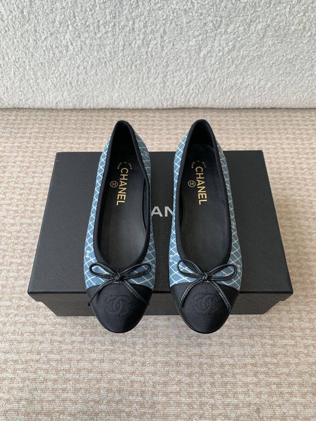 chanel Chanel 25Ss Spring And Summer Ballet Shoes With Embroidered Toe Cap Ar