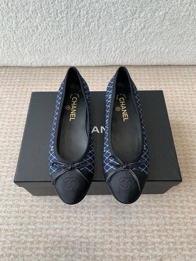 chanel Chanel 25Ss Spring And Summer Ballet Shoes With Embroidered Toe Cap Ar