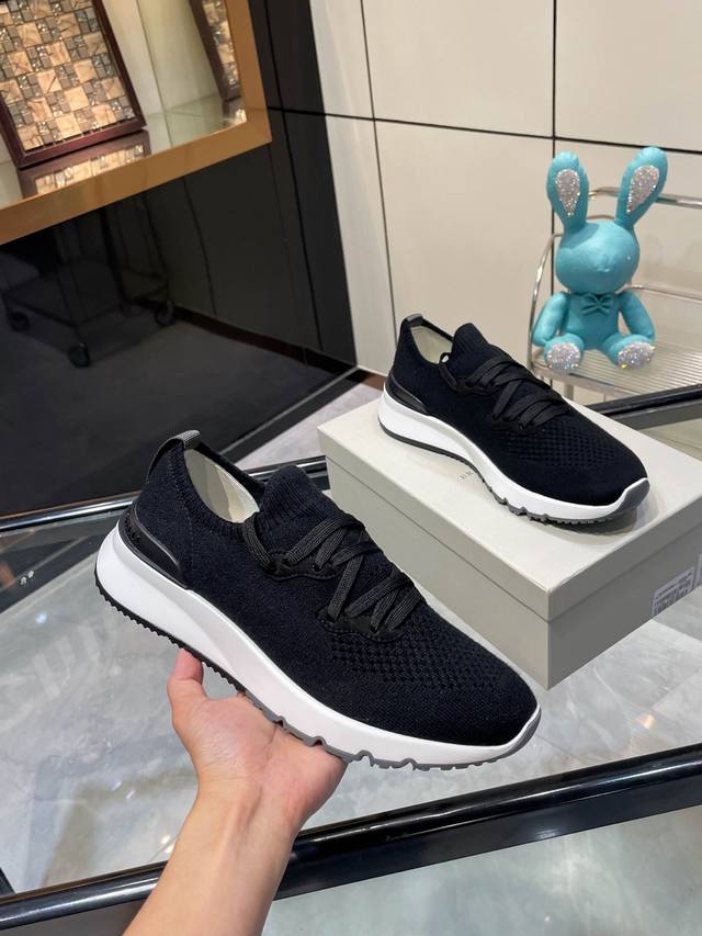 Flying Woven Lace-Up Casual Sports Men's Shoes Factory Price P Bc From Italy's T