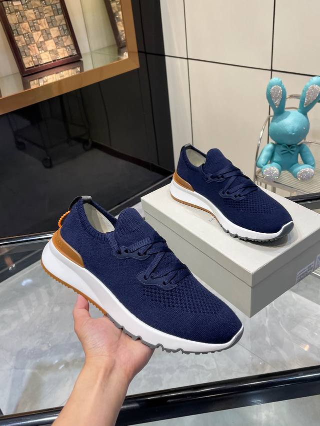 Flying Woven Lace-Up Casual Sports Men's Shoes Factory Price P Bc From Italy's W
