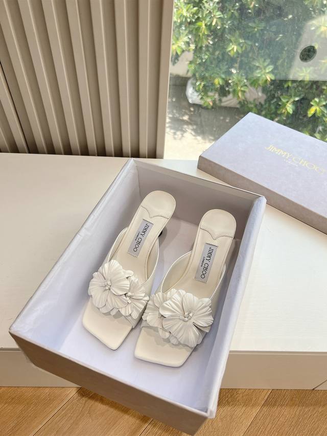 g987Jimmycho*Jimmycho's Early Spring Hit Top Edition Pointed Flower High Heel