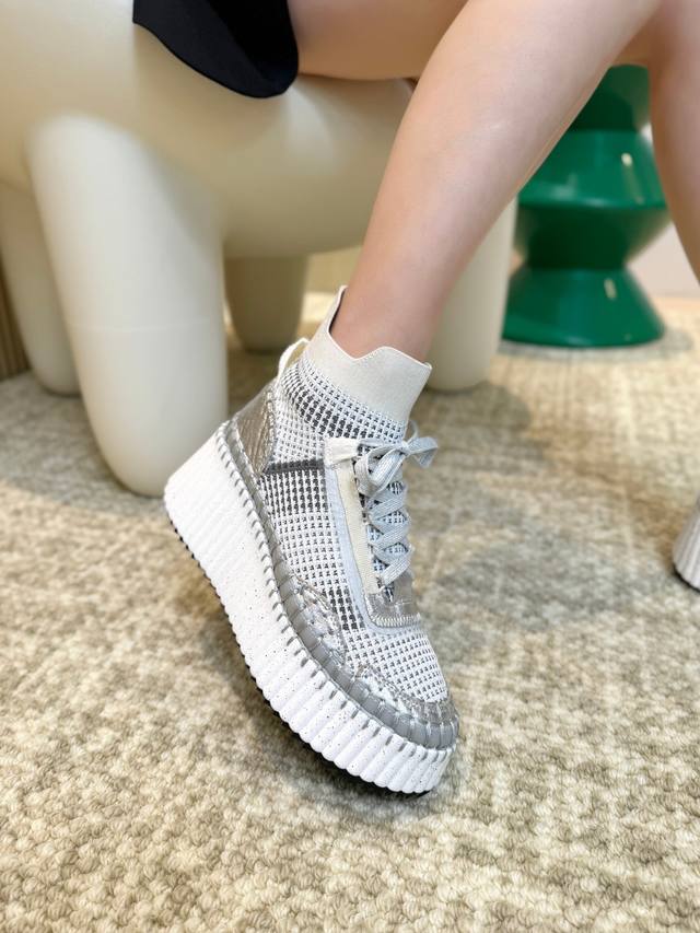 2670 Spring And Summer Chloe, High Top, Nama Sneaker Rainbow Series Sports Sh