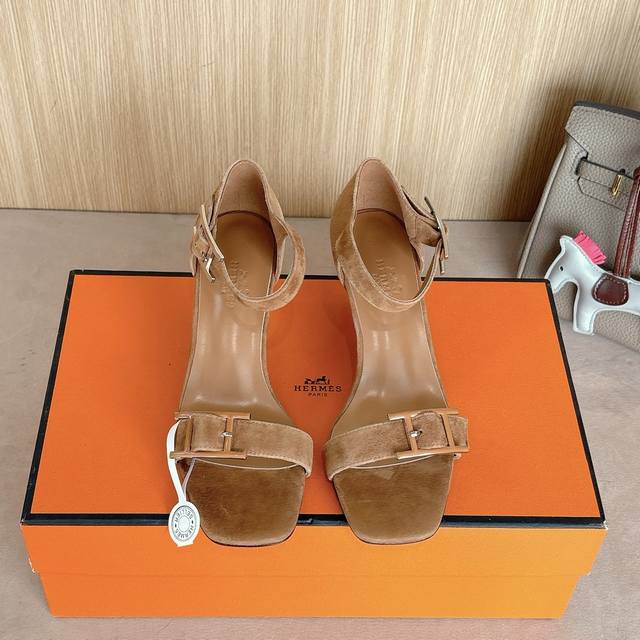 7Cm Picture Set New Color Factory Price P Hermes Judy 70 High-Heeled Sandals