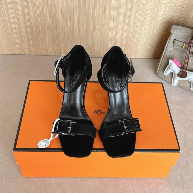 10.5Cmcm Picture New Color Factory Price P Hermes Judy 105 High-Heeled Sandal