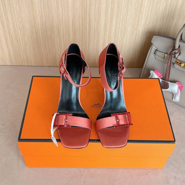 10.5Cm Picture New Color Factory Price P Hermes Judy 105 High-Heeled Sandals