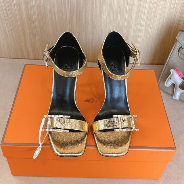 10.5Cm Picture Factory Price P Hermes Judy 105 High-Heeled Sandals Are Fashio