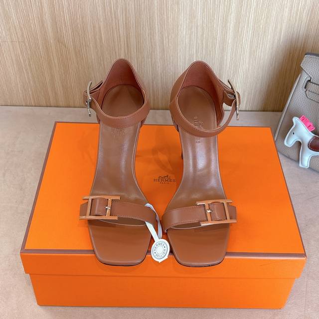 10.5Cm Picture Factory Price P Hermes Judy 105 High-Heeled Sandals Are Fashio
