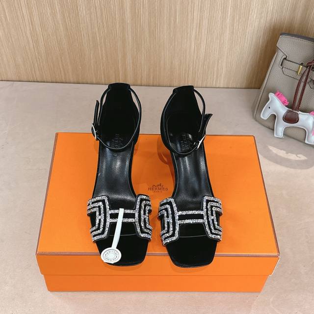 7Cm Picture Set Factory Price P Hermes Joy 70 High-Heeled Sandals Are Fashion
