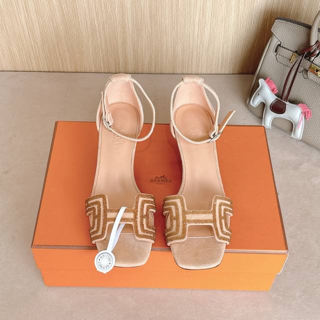 4Cm Picture Set Factory Price P Hermes Joy 40 High-Heeled Sandals Are Fashion