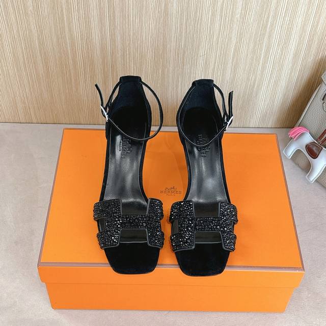 7Cm Picture Group Diamond Surface Factory Price P Hermes Joy 70 High-Heeled S