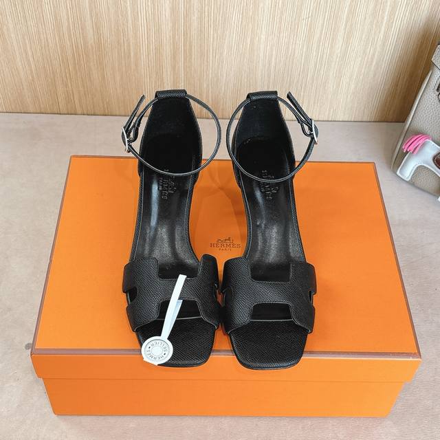 4Cm Picture Set Empty Factory Price P Hermes Joy 45 High-Heeled Sandals Are F