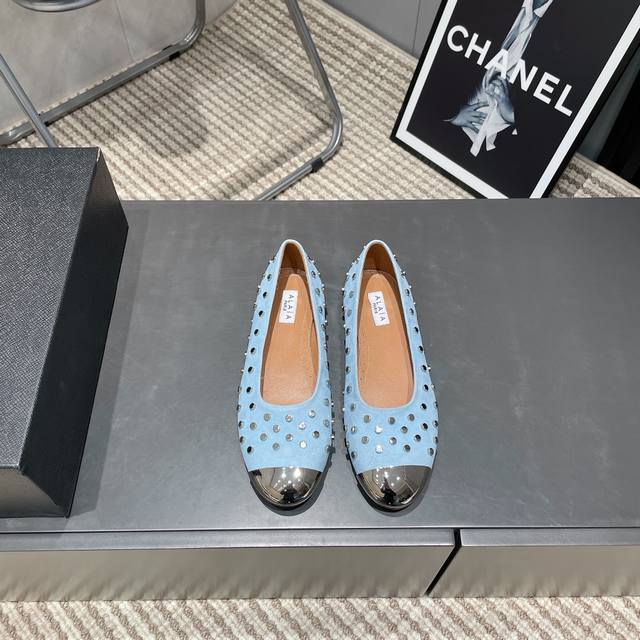 Factory: Exclusive Top Version Niche Alaia 2025Vs Spring Single Shoe Series Butt