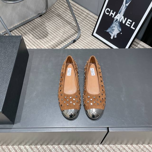 Factory: Exclusive Top Version Niche Alaia 2025Vs Spring Single Shoe Series Butt