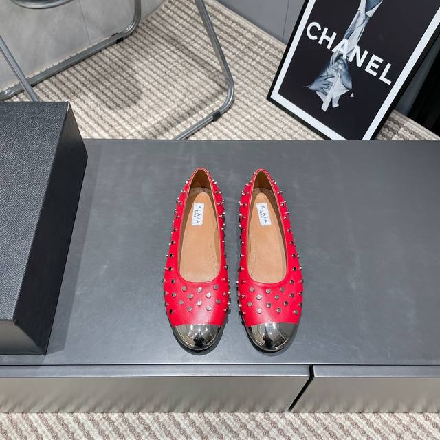 Factory: Exclusive Top Version Niche Alaia 2025Vs Spring Single Shoe Series Butt