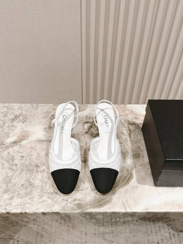 Chanel's New Early Spring Model, The Fairy Mesh Hollow Small Heel Sandals, Still