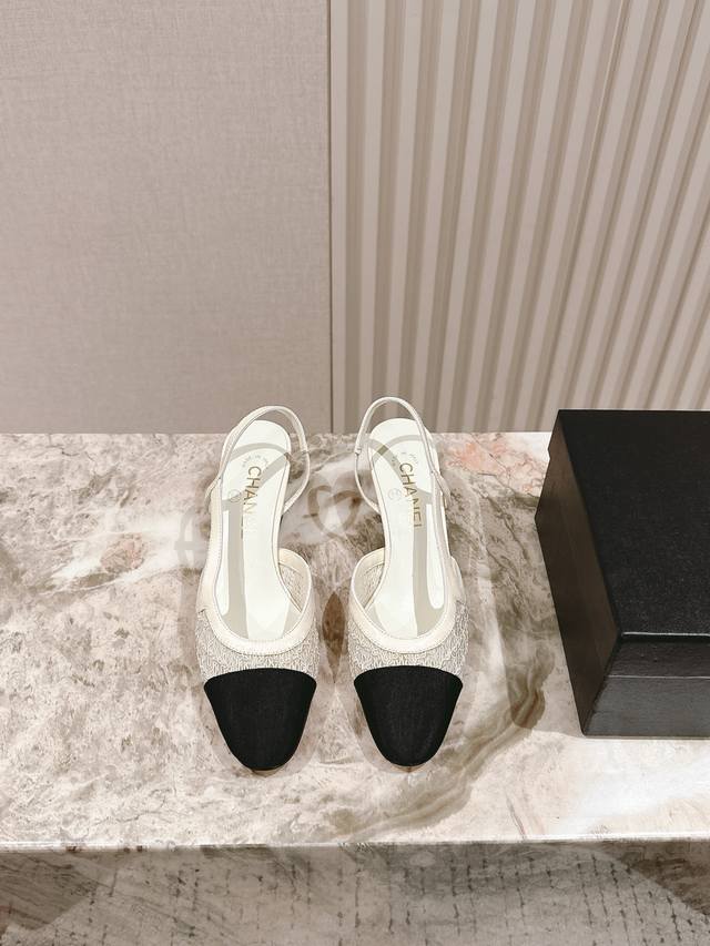 Chanel's New Early Spring Model, The Fairy Mesh Hollow Small Heel Sandals, Still