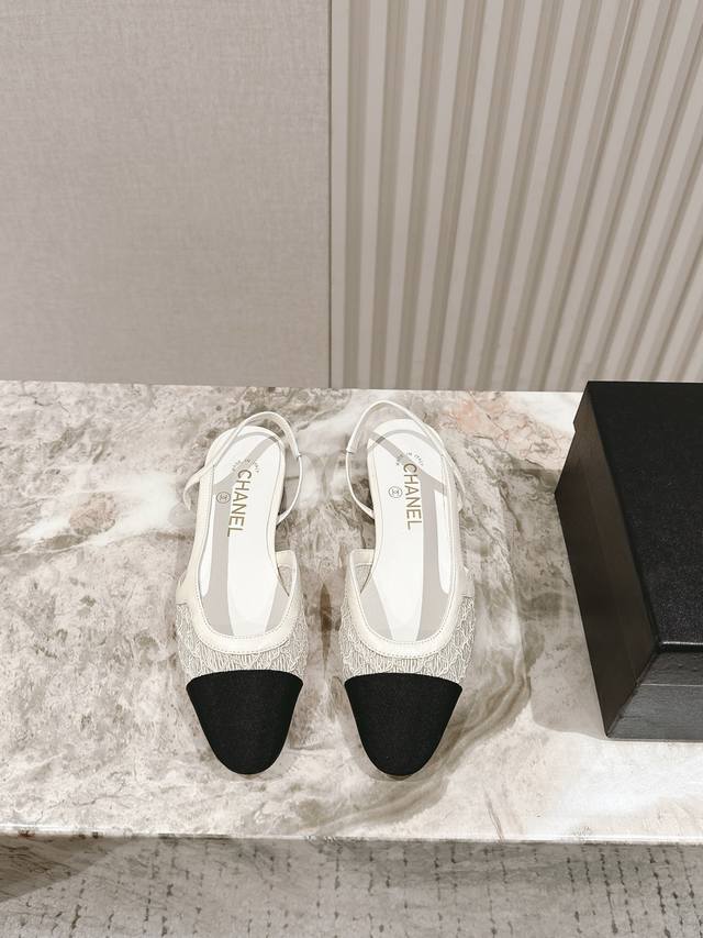 Chanel's New Early Spring Model, The Fairy Mesh Hollow Small Heel Sandals, Still