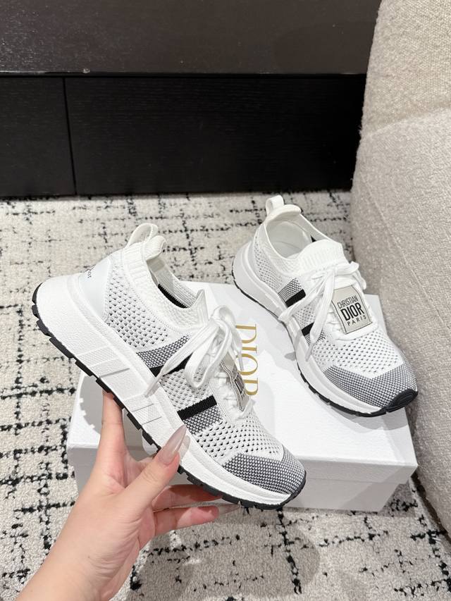 Couple's Top Version Dior 25 Latest Run'n'dior Round Toe Lace-Up Low-Top Lifesty