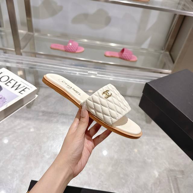 Chanel 2025Ss Spring And Summer New High-Heeled Lambskin Sandals Top Version Zp