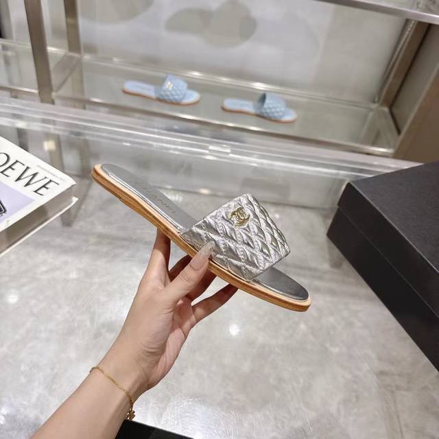 Chanel 2025Ss Spring And Summer New High-Heeled Lambskin Sandals Top Version Zp