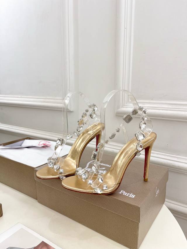 cristian Louboutincl Red Sole Shoes 25Ss Latest Just Jewel Transparent High-H