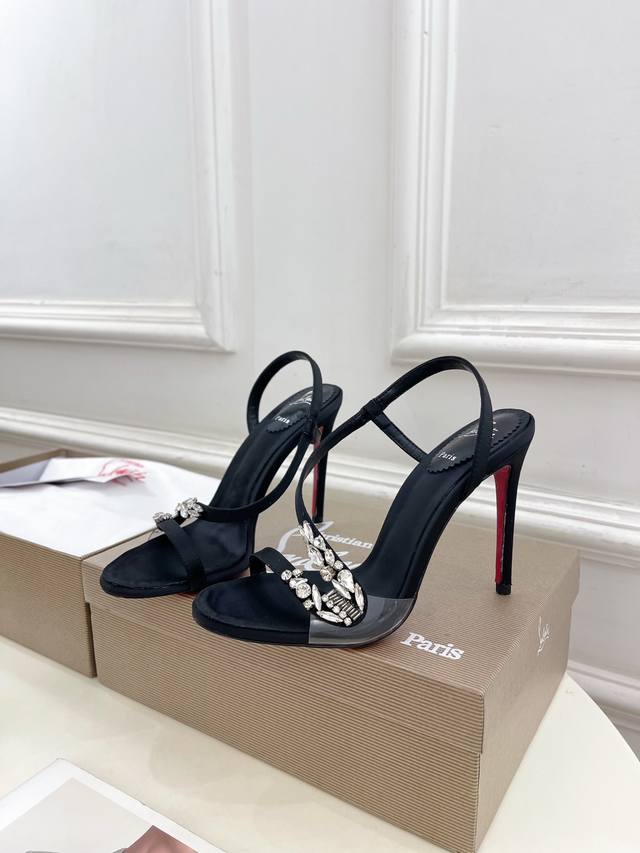 christian Louboutincl Red Sole Shoes 25Ss Latest Just Jewel Silk Crystal Diam