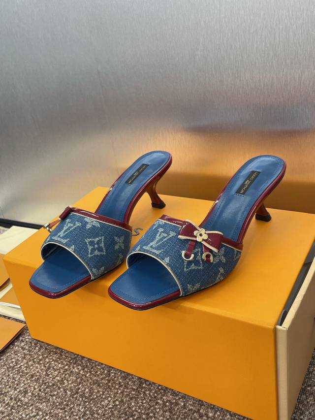 louis Vuitton 2025 Spring And Summer New Cat Heel Butterfly Frozen Color Wome