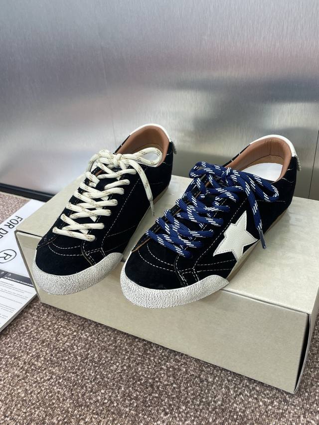 Factory P Price P Golden Goos* 2025 Spring And Summer New Color Flat-Soled Lace-