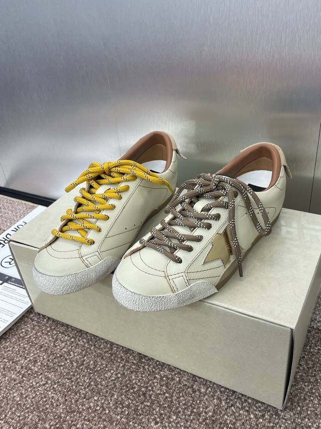 Factory P Price P Golden Goos* 2025 Spring And Summer New Color Flat-Soled Lace-