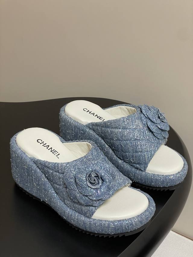 chanel Chanel 25Ss New Spring And Summer Small Fragrant Camellia Thick-Soled