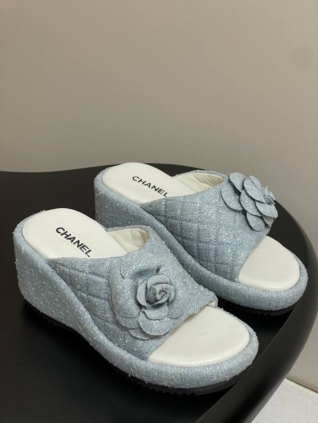 chanel Chanel 25Ss New Spring And Summer Small Fragrant Camellia Thick-Soled