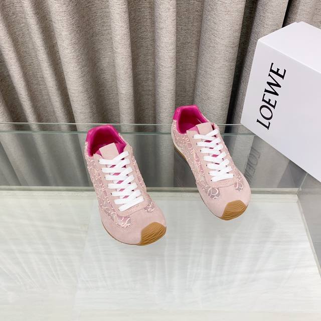 With 10 Buttons Loew 25Ss New Paris Fashion Balletrunne Ballet Sneakers Forrest