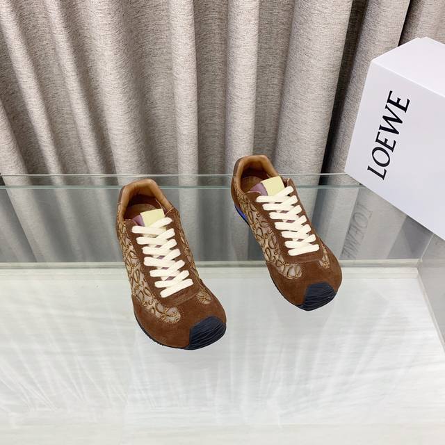 With 10 Buttons Loew 25Ss New Paris Fashion Balletrunne Ballet Sneakers Forrest