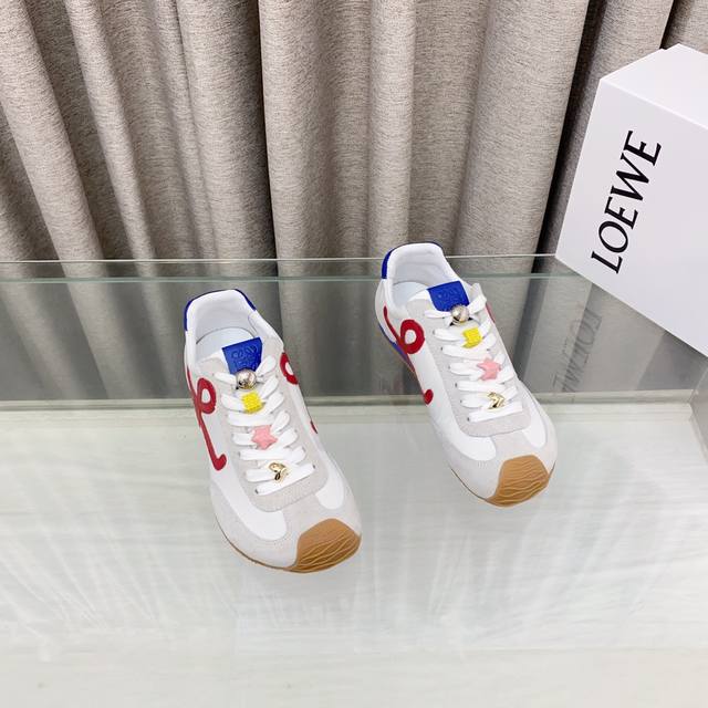 With 10 Buttons Loew 25Ss New Paris Fashion Balletrunne Ballet Sneakers Forrest