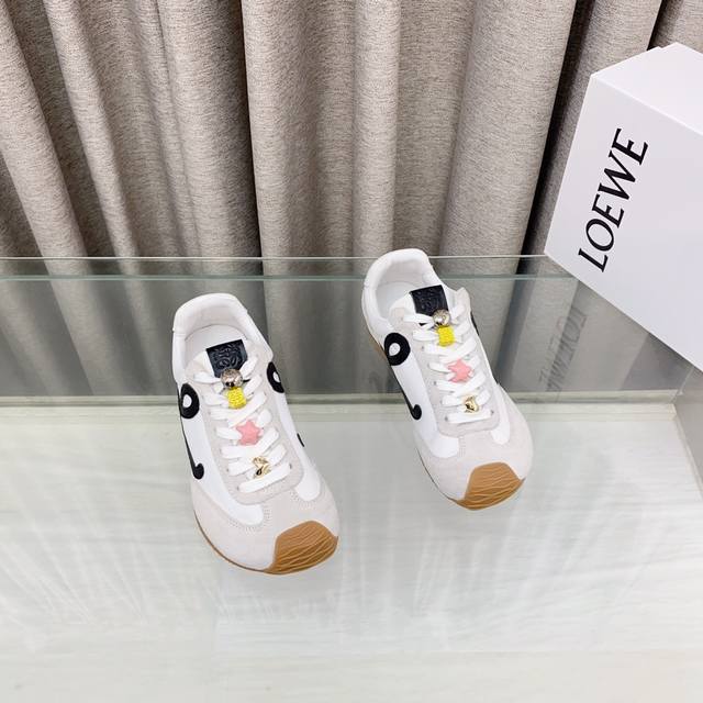 With 10 Buttons Loew 25Ss New Paris Fashion Balletrunne Ballet Sneakers Forrest