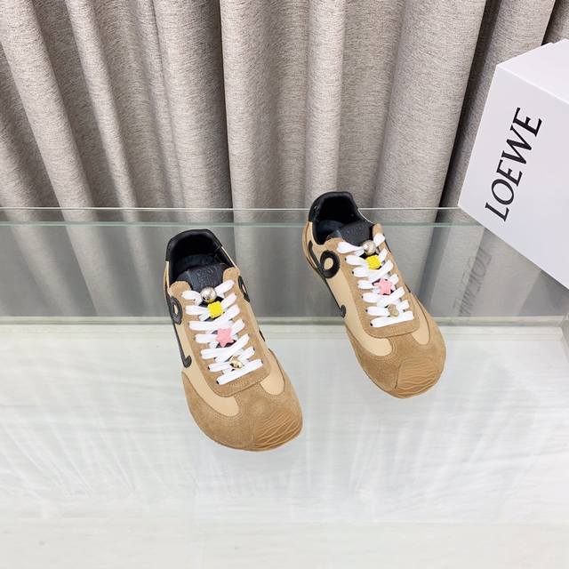 With Button 10 Loew 25Ss New Paris Fashion Balletrunne Ballet Sneakers Forrest G