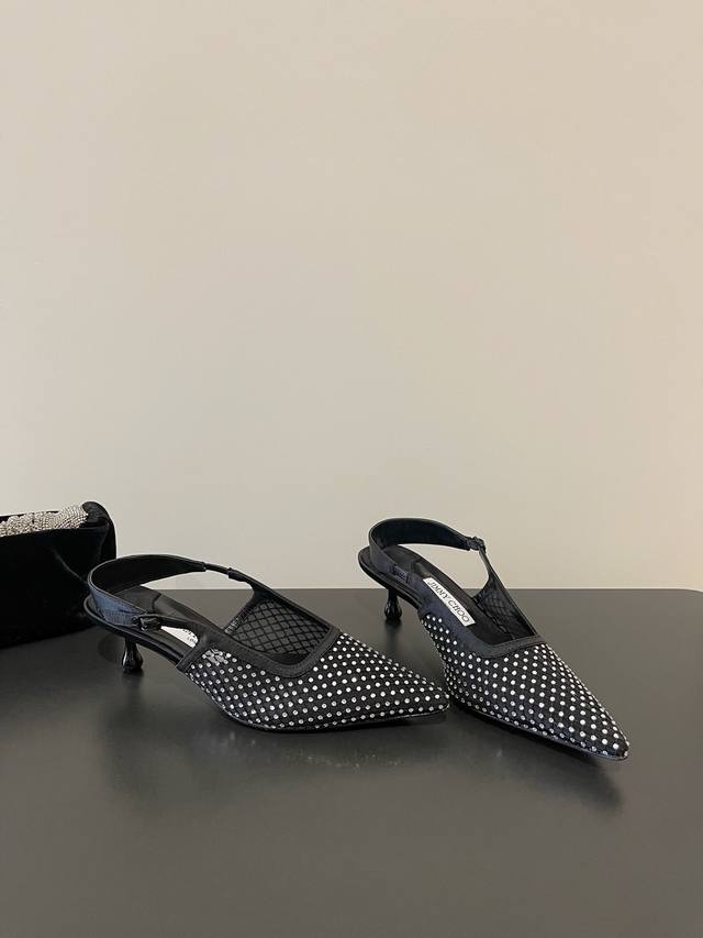 jimmy Choo's Highest Quality, Latest Silk Rhinestone Mesh Shoes . Synchronize