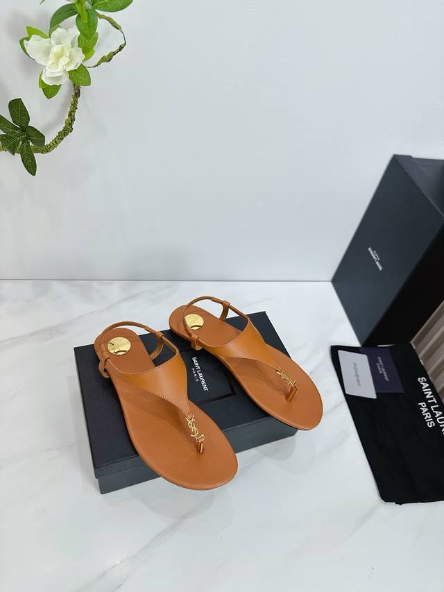 Factory Saint Laurent 25Ss Super Hot Sandals Single Shoes Counters Synchronized
